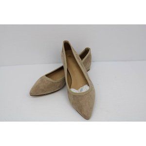 Miim Ballet Flats Shoes Women's 6 Brown Suede Leather Slip On Pointed Toe